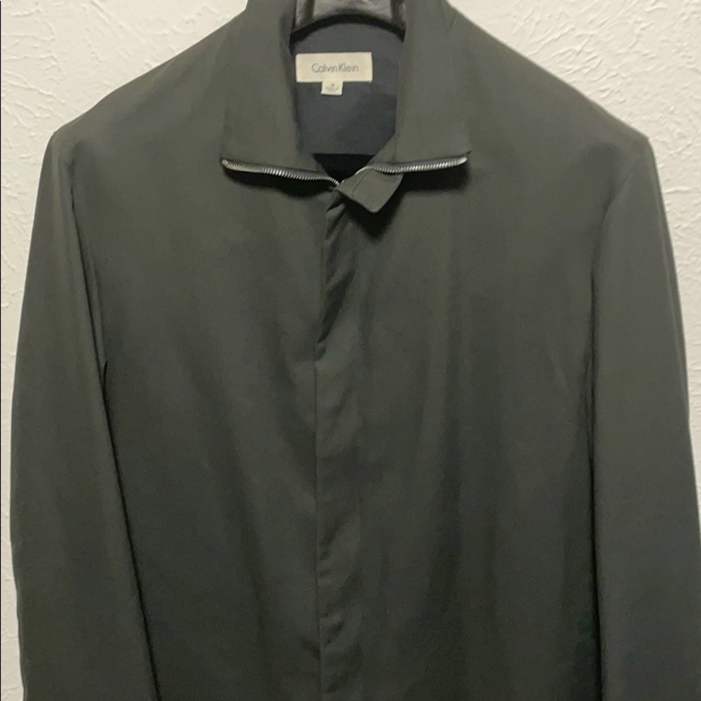 Calvin Klein slate gray minimal jacket size medium